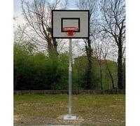 (12V) IMPIANTO BASKET/MINIBASKET A TUBO 10X10 CM SBALZO 120 CM TAB. CM 120X90