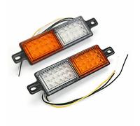 12V Indicatore Luce 167mm 57mm 22mm 30 LED Nero Bullbar Indicatore