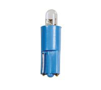 12V Kit Lampade cruscotto 1 Led - (T3) - W2x4,6d - 5 pz - D/Blister - Blu