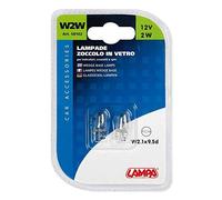 12V Lampada con zoccolo vetro - W2W - 2W - W2,1x9,5d - 2 pz - D/Blister