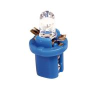 12V Lampada cruscotto 1 Led B8,5d 2 pz D/Blister Blu nan CP.LAMPADE C/ZOCCOLO
