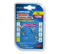 12V Lampada siluro - 11x31 mm - 10W - SV8,5-8 - 2 pz - D/Blister