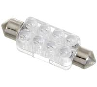 12V Lampada siluro 8 Led - 13x44 mm - SV8,5-8 - 1 pz - Scatola - Bianco