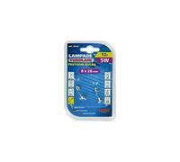 12V Lampada siluro - 8x28 mm - 5W - SV7-8 - 2 pz - D/Blister