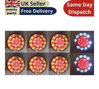 12V LED Coda Luce Set 8 - Compatto Hamburger Stile Posteriore Lampade per Camper