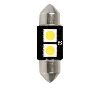 12V Led Series - 2 SMD x 3 chips - 10x32 mm - SV8,5-8 - 1 pz - Scatola - Bianco