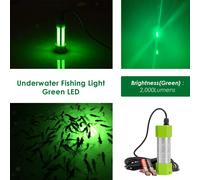 12V LED Subacquea Verde Lampada Della Luce di Pesca di Pesce Attirare