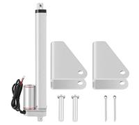 12V Linear Actuator 1000N Force | IP54 Water & Particle All - Metal Housing | Electric Motor for Automotive/Healthcare Devices/Engineering | 50-500mm Stroke, 10mm / s Speed (Stroke 200mm)