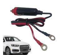 12v Male Plug Connector, Power Adapter Extension Cord for 12v/24v, Fused Socket Cable with Stable Bakelite Tip, Auto Replacement for Adults, Beginners, Enthusiasts, 1 Piece