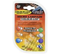 12V Micro lampada zoccolo plastica 1 Led - (T5) - W2x4,6d - 2 pz - D/Blister -