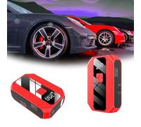 12V portable car emergency starter 1000A, with tool box, smart clip, air nozzle, air pipe, data cable, suitable for 6.5L gasoline engine and 5.0L diesel engine