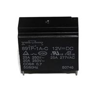 12V Relè 891P-1A-C-12VDC 891P-1A-C 12VDC 891P1AC 12VDC DC12V 12V 25A 250VAC 4PIN (Size : 5PCS)