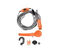 12V RV Caravan Shower with Pipe Pump Cigar Lighter Power Adapter Car Washer Outdoor Camping Travel Washing Nozzles