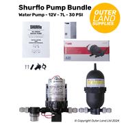 12V Shurflo Trail King 7L 30PSI - Accumulatore Fiamma, Bundle Camper Camper...