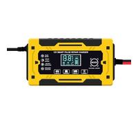12V Smart Battery Charger, 6A Automatic Car Battery Maintainer and Trickle Charger, Portable Charging Unit for Motorcycle, Cars, Lawn Mower, Boat, Garage Storage 6x15x8.2cm
