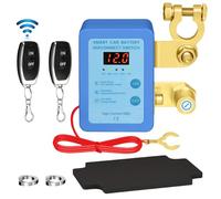 12V Stacca Batteria per Auto con 2 Telecomandos, 240A Sezionatore Auto Remoto Senza Fili con Display LED Interruttore, Bekasa Antifurto Staccabatteria Automatico per Auto Camion Barca RV ATV