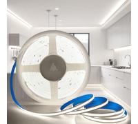 12V Striscia LED COB, 5M Luci LED Bianco Freddo 6000K Adesive Strisce LED 320Led