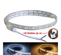 12V Striscia LED - Impermeabile IP68 Luminose - Bianco Caldo Freddo Alimentatore