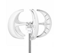 12v,Turbina eolica ad ASSE Verticale da 6000W con 5 Pale, controllore, velocità del Vento di 2,5 m/s per avviarsi, per Uso Domestico, Senza Rumore, generatore Eolico Piccolo AC 12 Volt.
