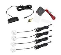 12V Universal Car PDC Controllo Distanza Di Parcheggio Sensori Parktronic Monitoraggio Radar Kit LED Visibile Off Road 4x4 Accessori Auto sensori parcheggio(BIANCO)
