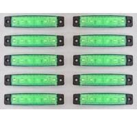 12V Verde 6 LED Lato Profilo Evidenziatore Faro Autobus Cavo Auto Van SUV Pickup