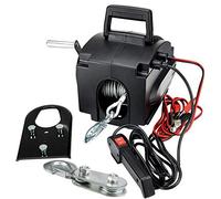 12V Verricello elettrico con motore, Potente 2000 Libri Mobile Verricello Elettrico Winch per Tirare Barche, Camion e Altri Oggetti Pesanti