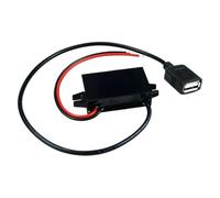 12V24V a 5V 3A 5A Micro Mini USB Step Down Adattatore di uscita di alimentazione di tensione Protezione automatica del calore Convertitore di alimentazione for auto(Single Square USB)