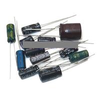12ValuesX10PCS=120PCS 0.22UF-470UF Aluminum Electrolytic Capacitor Component Diy Assortment Kit MQXFCZUX
