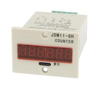 12VDC JDM11-6H 5 pin 6-36VDC NPN sensore di ingresso contatore produzione elettronico digitale relè JDM11 AC 220V 110V 380V 36V DC 24V 12V