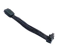 12VHPWR PCI-e 5.0 16 pin femmina a maschio, angolo di 90 gradi 600W 16AWG GPU adattatore di alimentazione per scheda grafica 12+4pin RTX 3090Ti 4070Ti 4080 4090 (cavo A)
