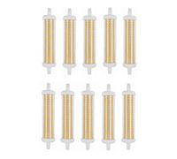 12W LED R7S Ligth Bulb 118mm No Dimmable Warm White 100W Halogen J118 Replacement Dimension 30mm X 118mm 230V Double Ended R7S Base Tube 360 Beam Angle 10-Pack [Energy Class A+] (Cool White 6000K)
