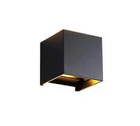 12W Outdoor Wall Sconce Lights, Aluminum Exterior Light Fixture Wall Mount Ip65 Waterproof Upper And Lower Lights, Positive White Light (6000K)/Warm White Light (3000K) Led Porch Light