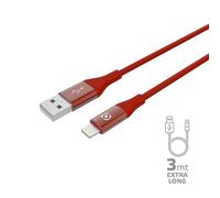 12W USB-A TO LIGHTNING CABLE 3M RED