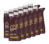 12X 1 Litro 75W90 Basic Plus MANNOL 75W-90 API GL 4+ Olio Cambio Olio Del Cambio