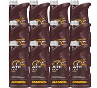 12X 1 Litro MANNOL ATF ULV 8222 Olio Per Cambio Automatico 8 Marce AISIN