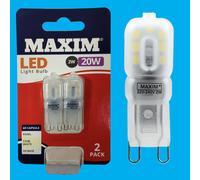 12x 2W=20W LED G9 Capsula 4000K Bianco Freddo Lampadina Ricambio Lampada Alogena [EEK: A+]