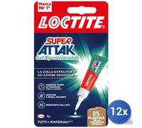 12x ADESIVO SUPER ATTAK GEL RIPOSIZIONABILE grammi 3