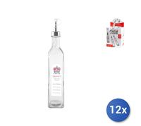 12x Ampolle Sheer In Vetro Con Tappo Dosatori Ml 500 Home