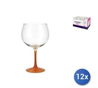 12x ARC Calici Summer Pop in vetro colorato arancione cl. 70