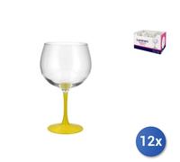 12x ARC Calici Summer Pop in vetro colorato giallo cl. 70