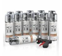 12x Auprofill Multi Ricarica Spray Primer Grigio Riempimento Vernice 400ml + Pg