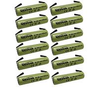 12x Batteria ricaricabile Ni-Mh ministilo mini stilo AAA 1,2V 600mAh con linguette lamelle terminali a saldare per pacco pacchi batteria