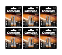12x Batterie Ricaricabili AA Camelion HR6 NiMH 1500mAh 1.2V Mignon
