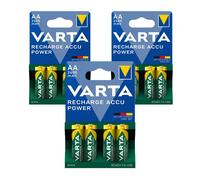 12x Batterie Ricaricabili VARTA AA NiMH 2600mAh 1.2V HR6 Mignon
