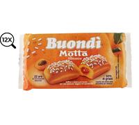 12x Bauli Buondì Motta Albicocca Merenda Snack 12 Confezioni da 6 Pezzi