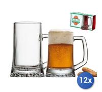 12x Bicchieri In Vetro Trasparente Stern Con Manico 0,2 Cl26