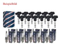 12x Bobina Accensione Bosch + Beru Candela di Accensione per Mercedes-Benz R129