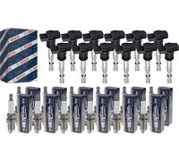 12x Bobina Accensione Bosch + Beru Candela per Mercedes-Benz R129 500