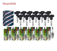 12x Bobina Accensione Bosch + Denso Candela per Mercedes-Benz R129