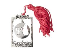 12X BOMBONIERA LAUREA PSICOLOGIA Ciondolo Cornice con lettera PSI 5.5 cm 15MV